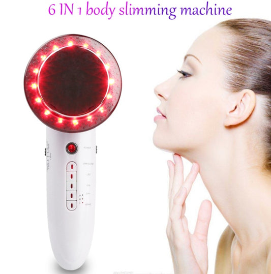 6 in 1 EMS Ultrasonic LED Cavitation Galvanic -Therapy Fat Burn