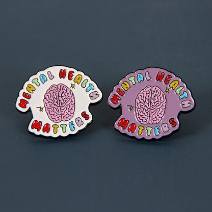 Mental Health Problem Gentle Body Organ Shape Brooch