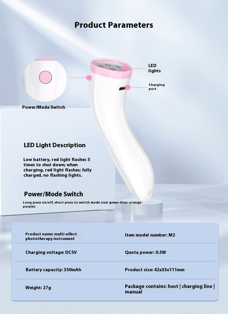 Red And Blue Light Therapy Device Acne Remover Face